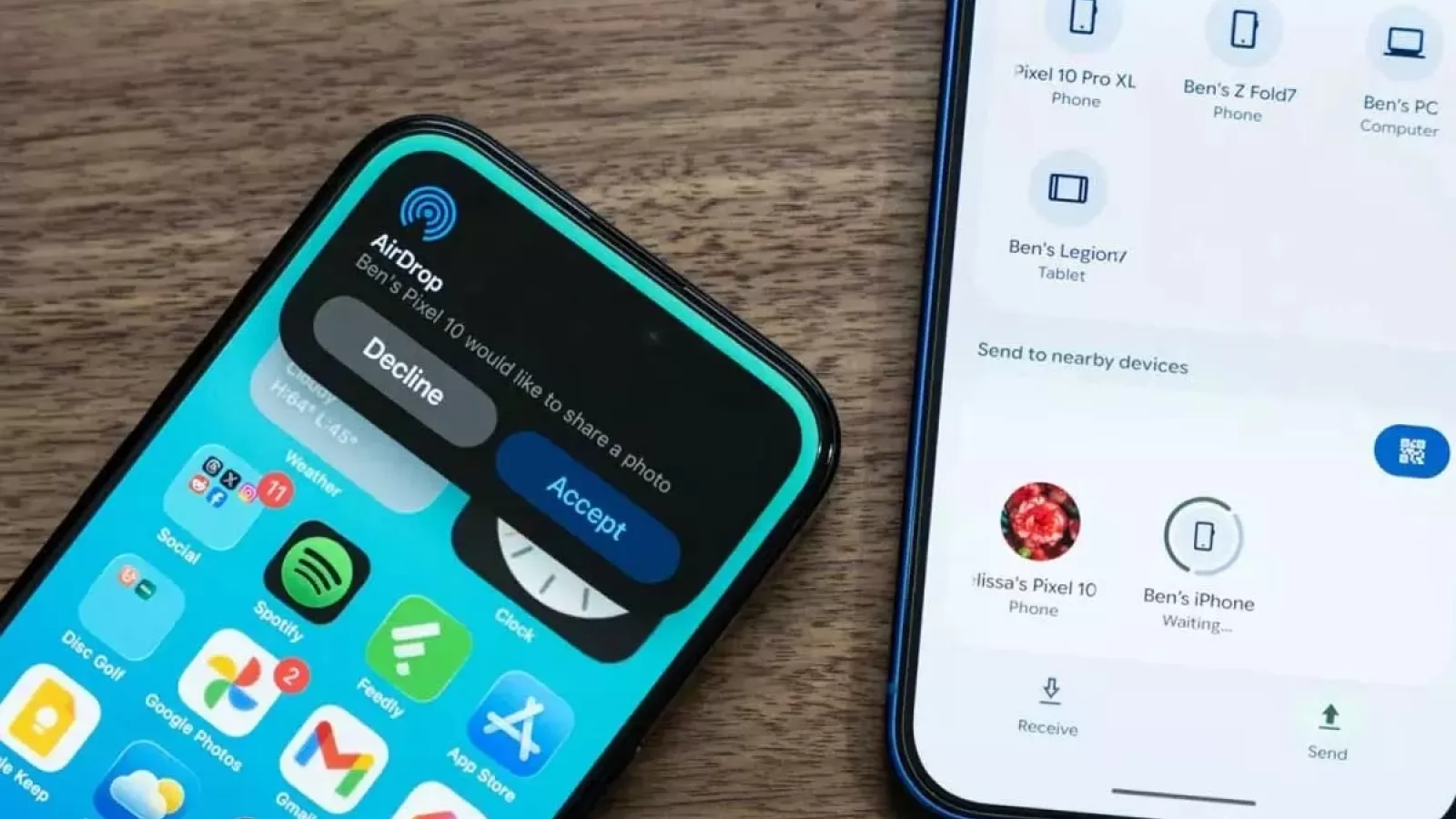 Google sparge zidul AirDrop; Pixel 10 poate trimite fișiere direct către iPhone, fără ajutorul Apple