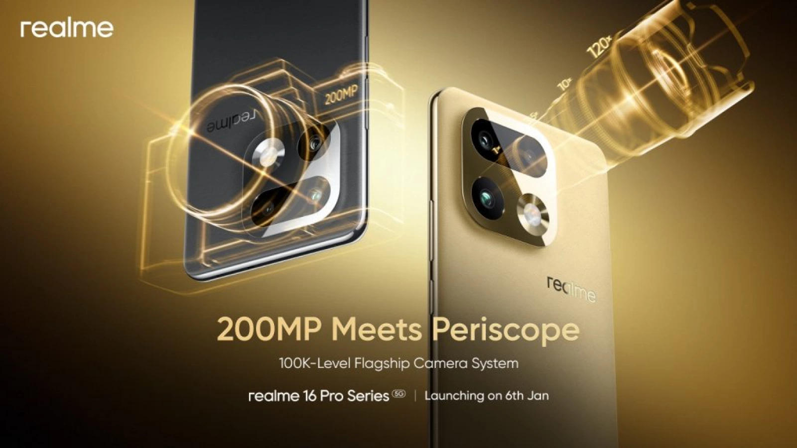 realme 16 Pro și Pro+ primesc detalii foto; LumaColor IMAGE și AI Edit Genie, debut programat pe 6 ianuarie