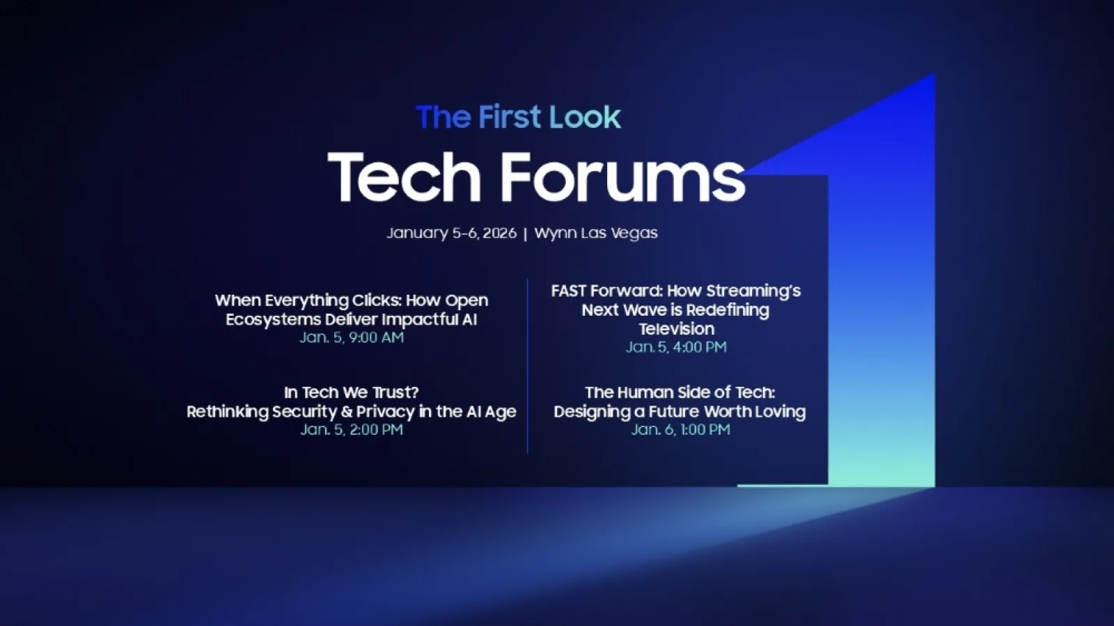 Samsung organizează forumuri tehnologice la CES 2026: AI, electrocasnice, servicii şi design