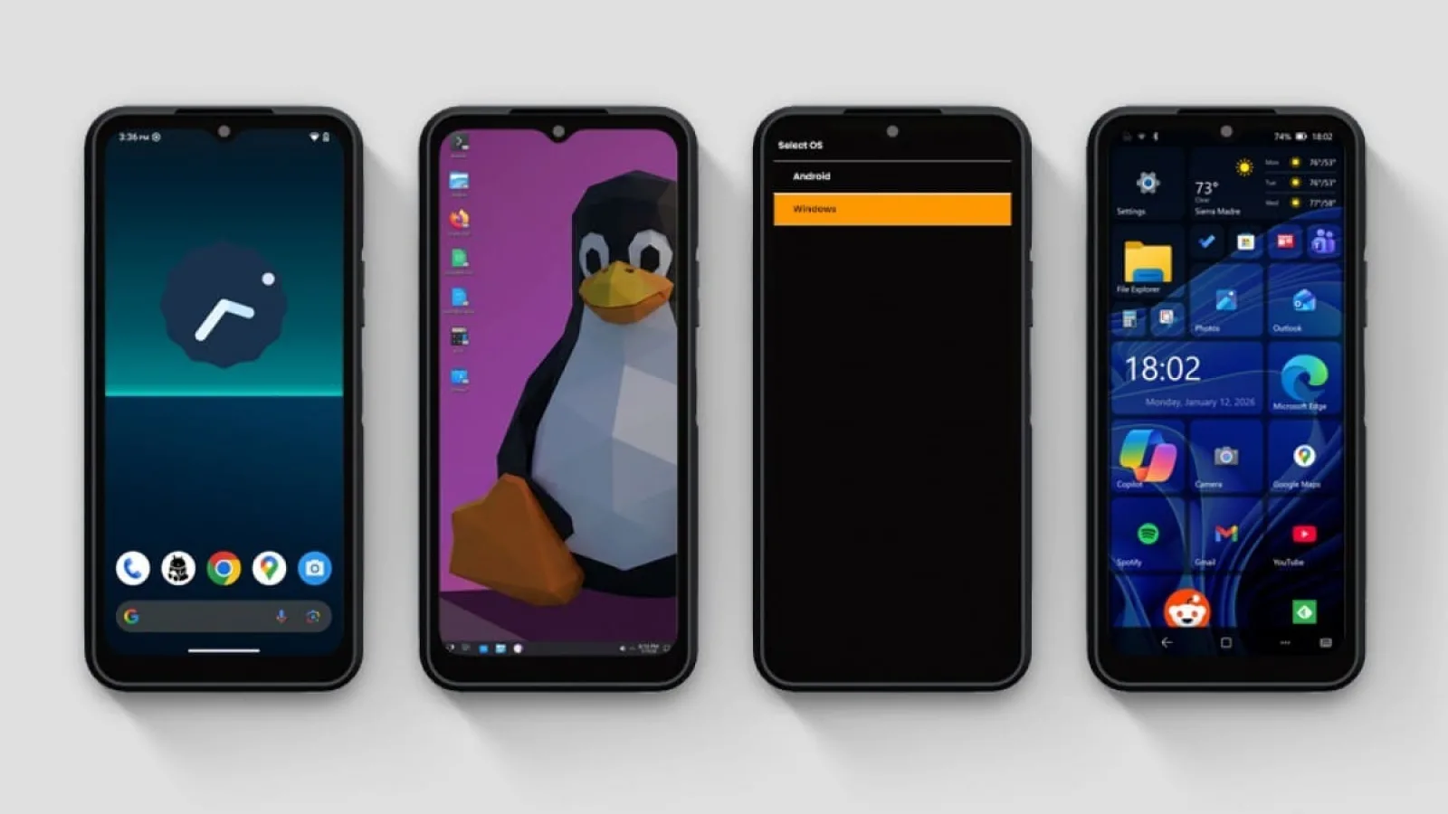 Smartphone-ul cu 3 sisteme de operare e real! NexPhone rulează Android, Ubuntu, dar și Windows 11 într-o variantă mobile