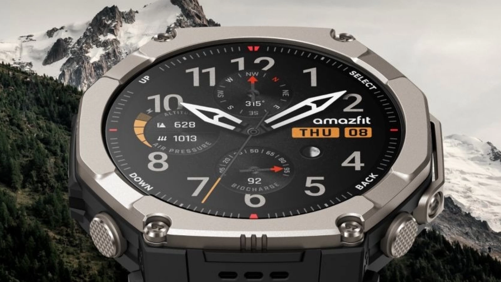 Amazfit pregăteşte un super ceas din titaniu, cu 30 zile autonomie, ecran AMOLED luminos: T-Rex Ultra 2
