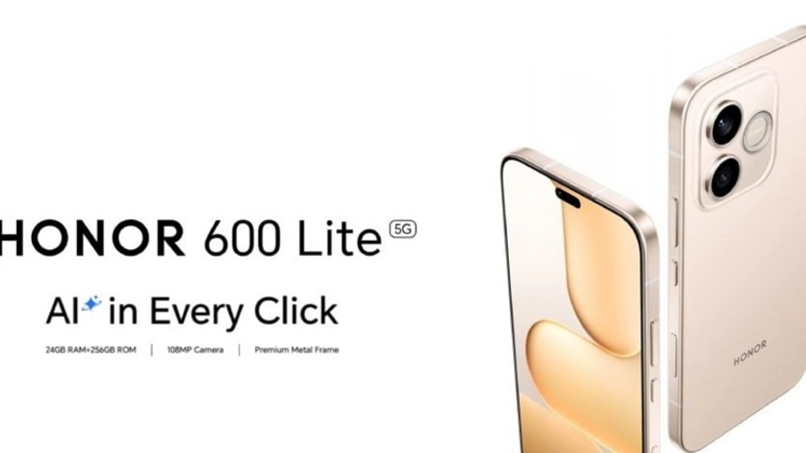 Honor 600 Lite debutează discret cu design nou, baterie de 6520 mAh, ecran AMOLED de 120Hz