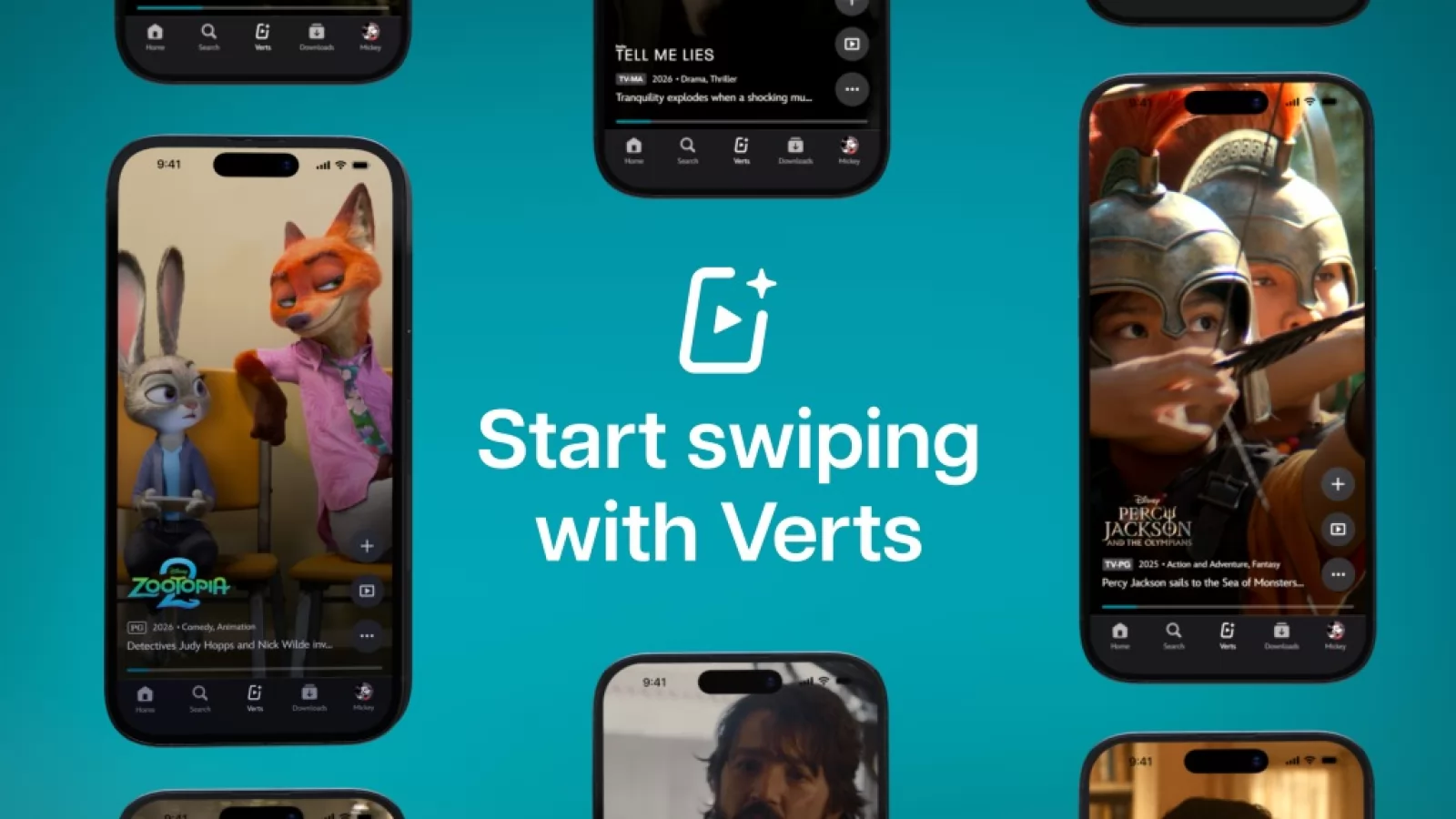 Disney+ introduce Verts: Feed de clipuri verticale, ca pe TikTok, pentru a descoperi mai ușor filme și seriale