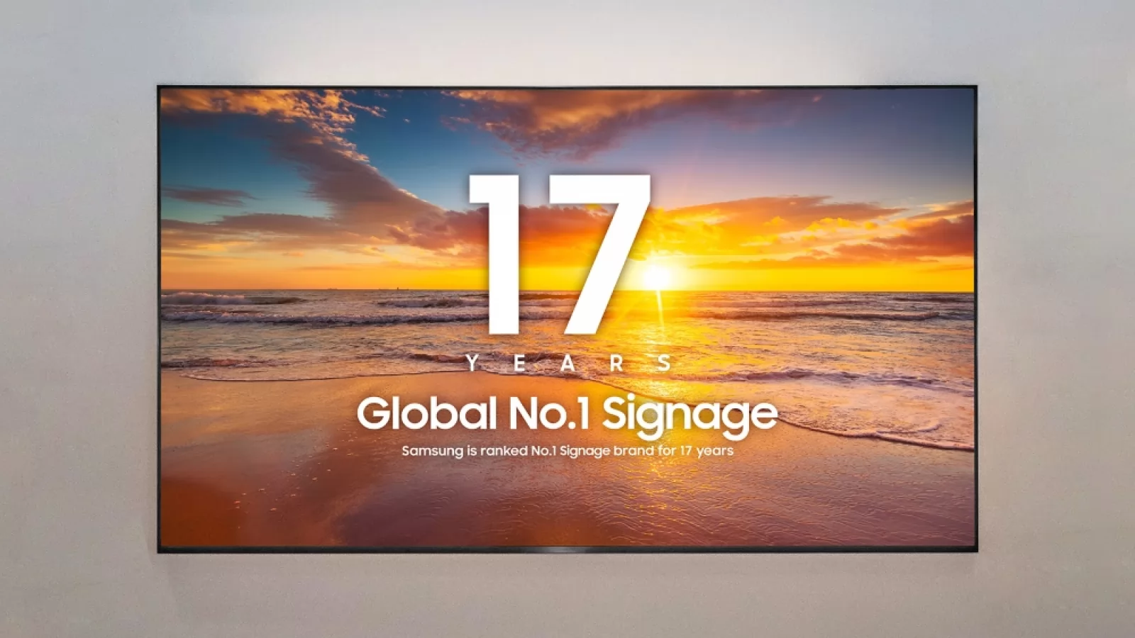 Samsung rămâne lider pe piața globală a ecranelor comerciale, cu 17 ani consecutivi pe primul loc