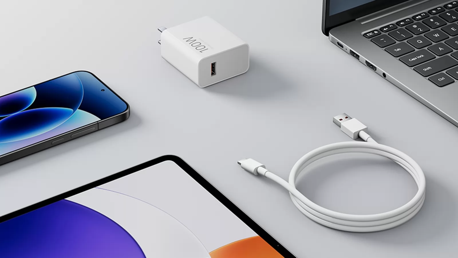 Xiaomi își actualizează oferta de adaptoare cu un model GaN de 100W, port USB-A