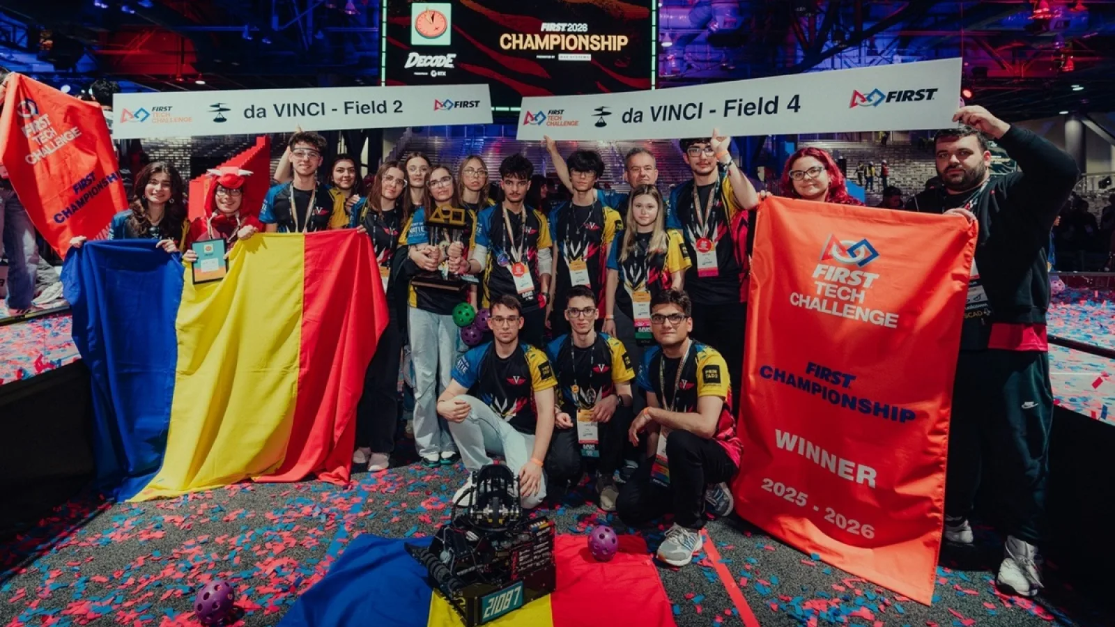 România e din nou Campioana Mondială la Robotică; finala s-a disputat între două echipe românești de elevi
