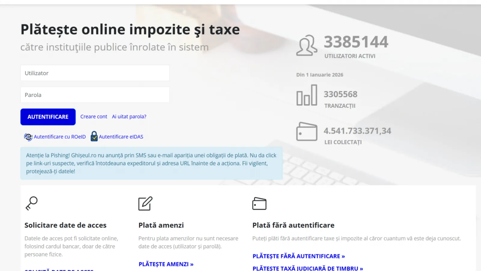 Fraudă prin Ghişeul.ro deghizat; Atacatorii trimit SMS-uri false