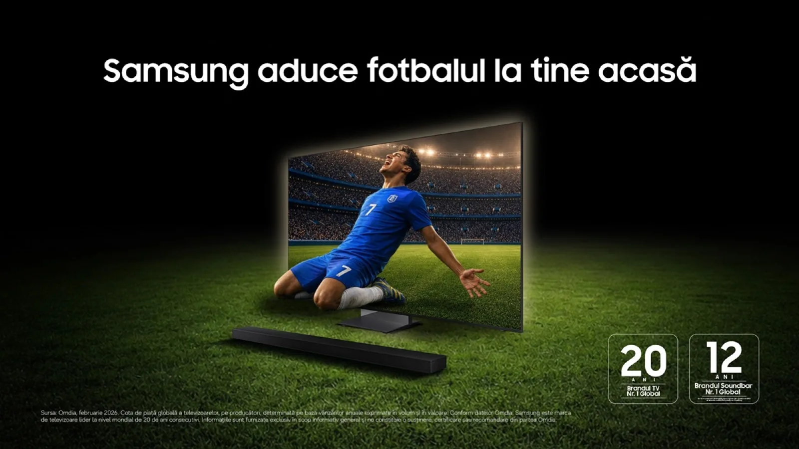 Samsung și Antena 1 vor să transforme meciurile TV într-o experiență de stadion; Parteneriatul promovează gama Vision AI 2026