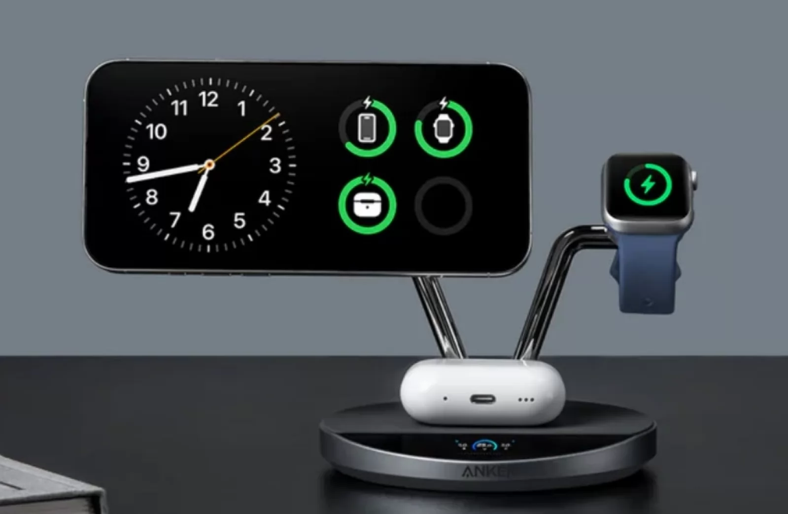 Anker lansează un încărcător wireless 3 în 1 cu ecran tactil