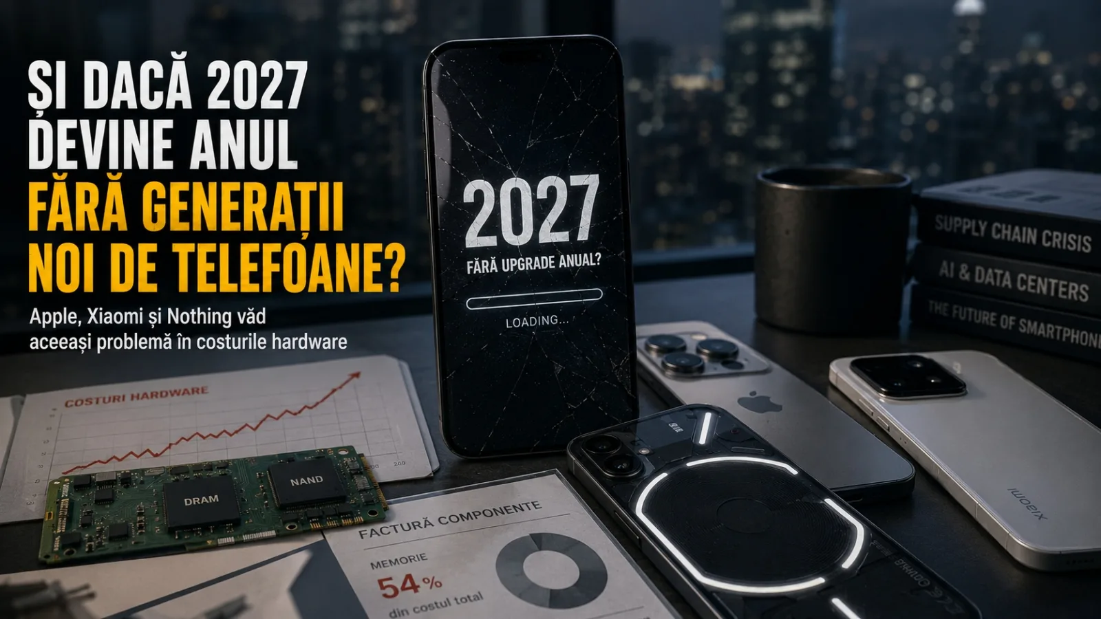 Și dacă 2027 devine anul fără generații noi de telefoane? Apple, Xiaomi și Nothing văd aceeași problemă în costurile hardware