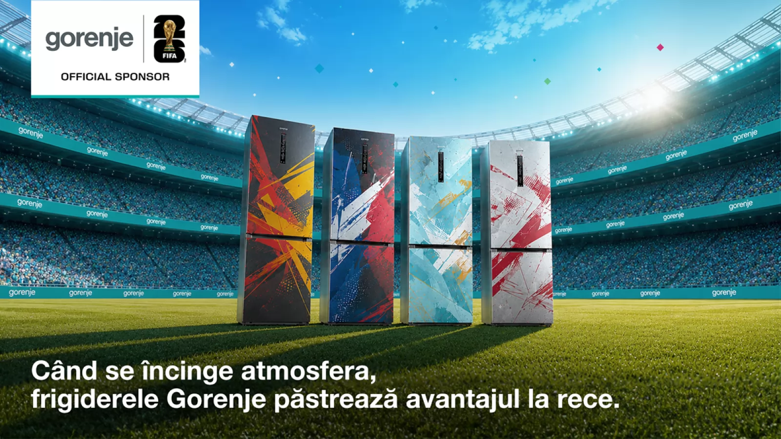 Gorenje joacă finala alături de FIFA World Cup 2026! Cum profită fanii de tehnologiile care țin totul rece în seara marelui meci
