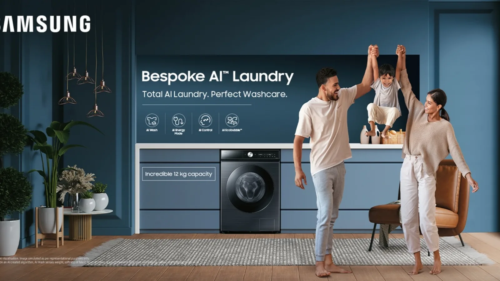 Samsung vrea să lase mașina de spălat să gândească în locul tău; Bespoke AI reglează singur apa, detergentul și energia