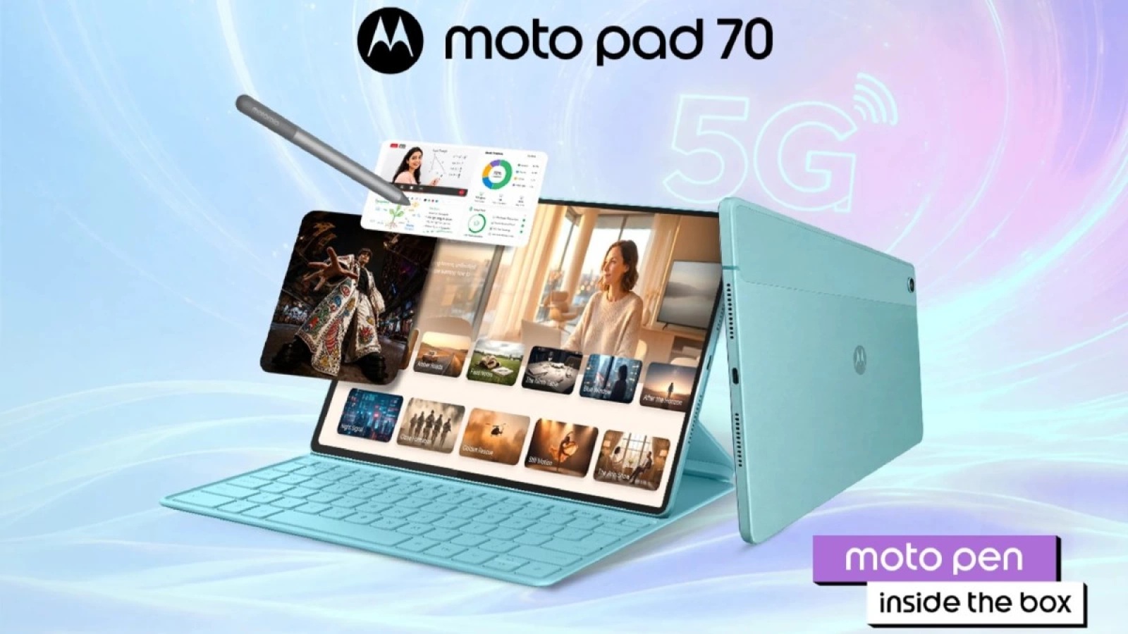 Motorola are acum trei tablete Pad 70; Modelul de bază mizează pe 5G și ecran de 12,1 inch