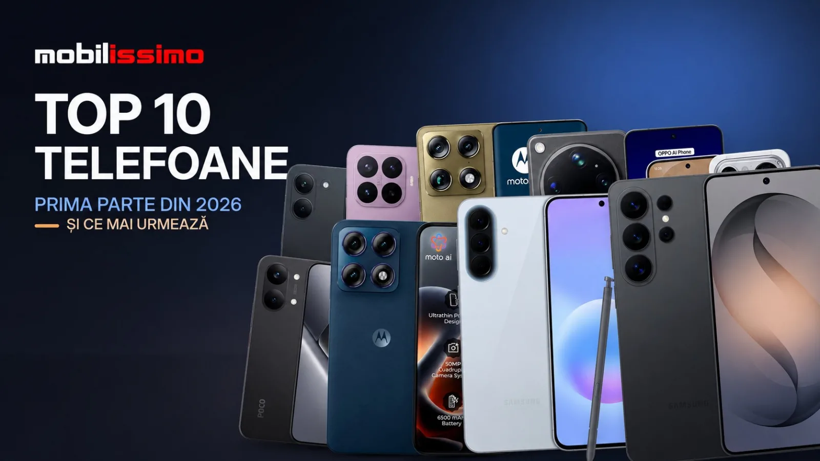 Cele mai populare 10 telefoane din prima parte a lui 2026 – Apple, HONOR, Huawei, Xiaomi și OnePlus pregătesc următorul val de lansări