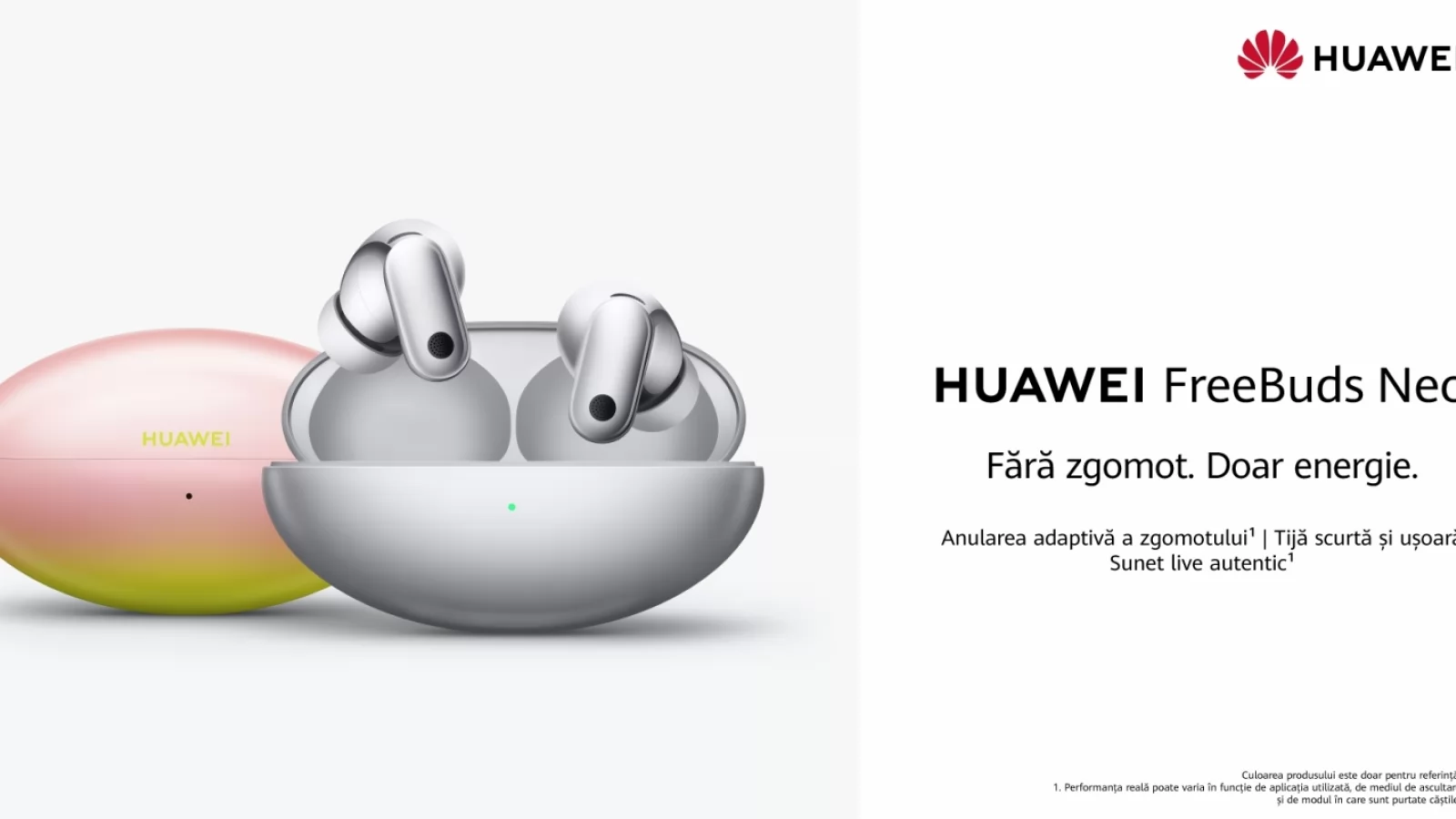 Noile căști HUAWEI FreeBuds Neo sunt acum disponibile în România, au ANC și o tijă foarte scurtă