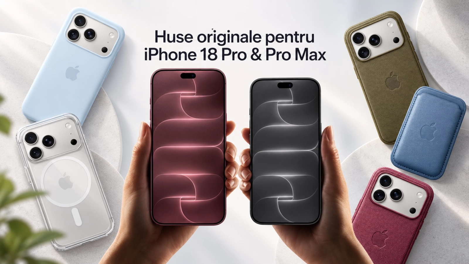 Ai comandat iPhone 18 Pro sau iPhone 18 Pro Max? Iată ce huse originale găsești pe eMAG! 