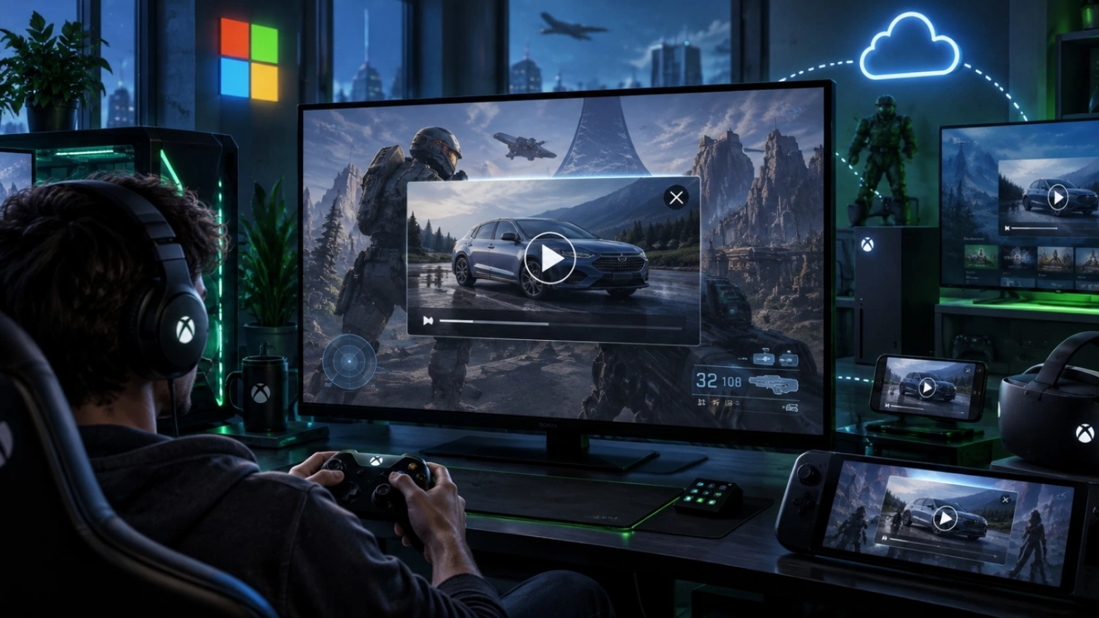 Microsoft brevetează reclame care ar putea întrerupe jocurile pe PC, Xbox și cloud