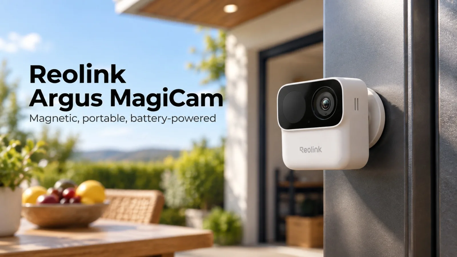 Reolink lansează camera magnetică Argus MagiCam B210 de 108 grame – funcționează cu două baterii AA și promite până la 9 luni de autonomie