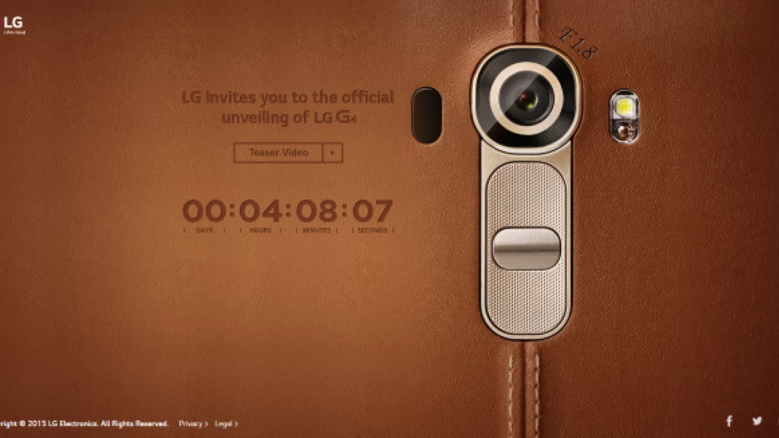 LG G4 se lansează astăzi, cu spate din piele şi cameră de 16 MP promiţătoare; Posibil să vedem şi un live stream în câteva ore