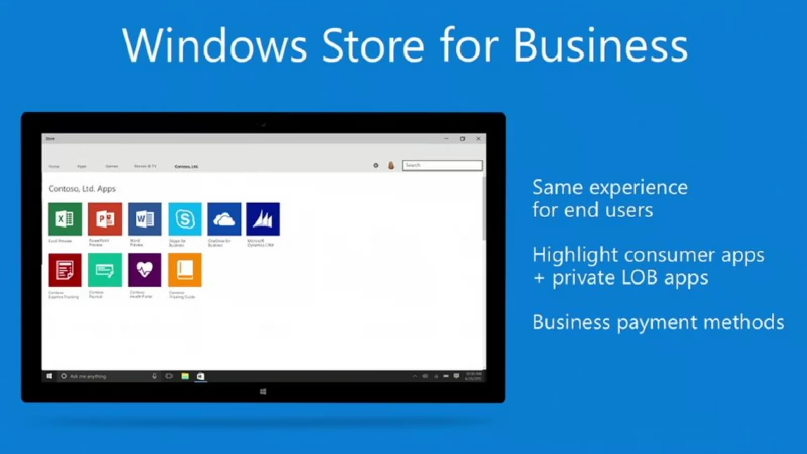 Microsoft anunță Windows Store for Business; platformă dedicată unui mediu productiv