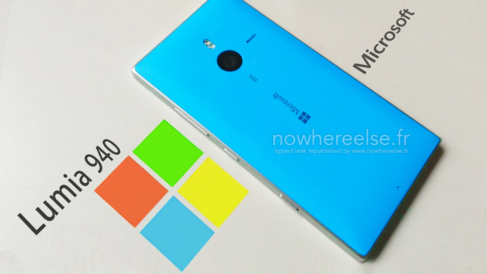 O posibilă primă imagine cu flagship-ul Microsoft Lumia 940 se afișează pe web