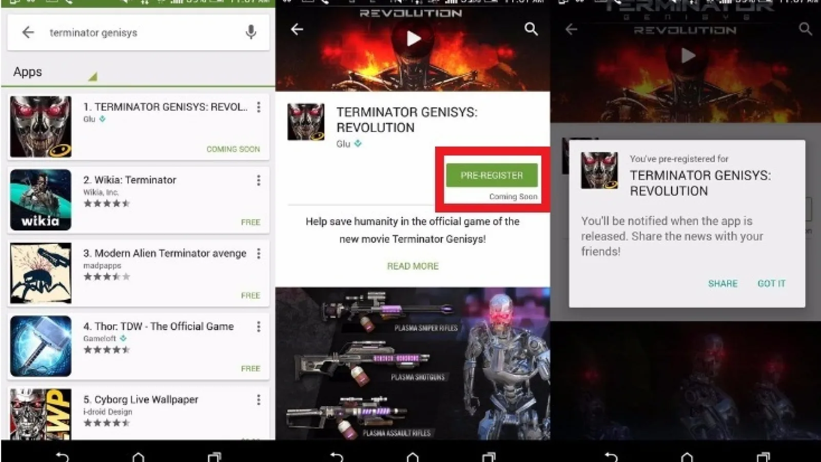 Utilizatorii Android se pot înscrie acum pentru a primi o notificare din Play Store când e lansata o aplicaţie mult asteptată