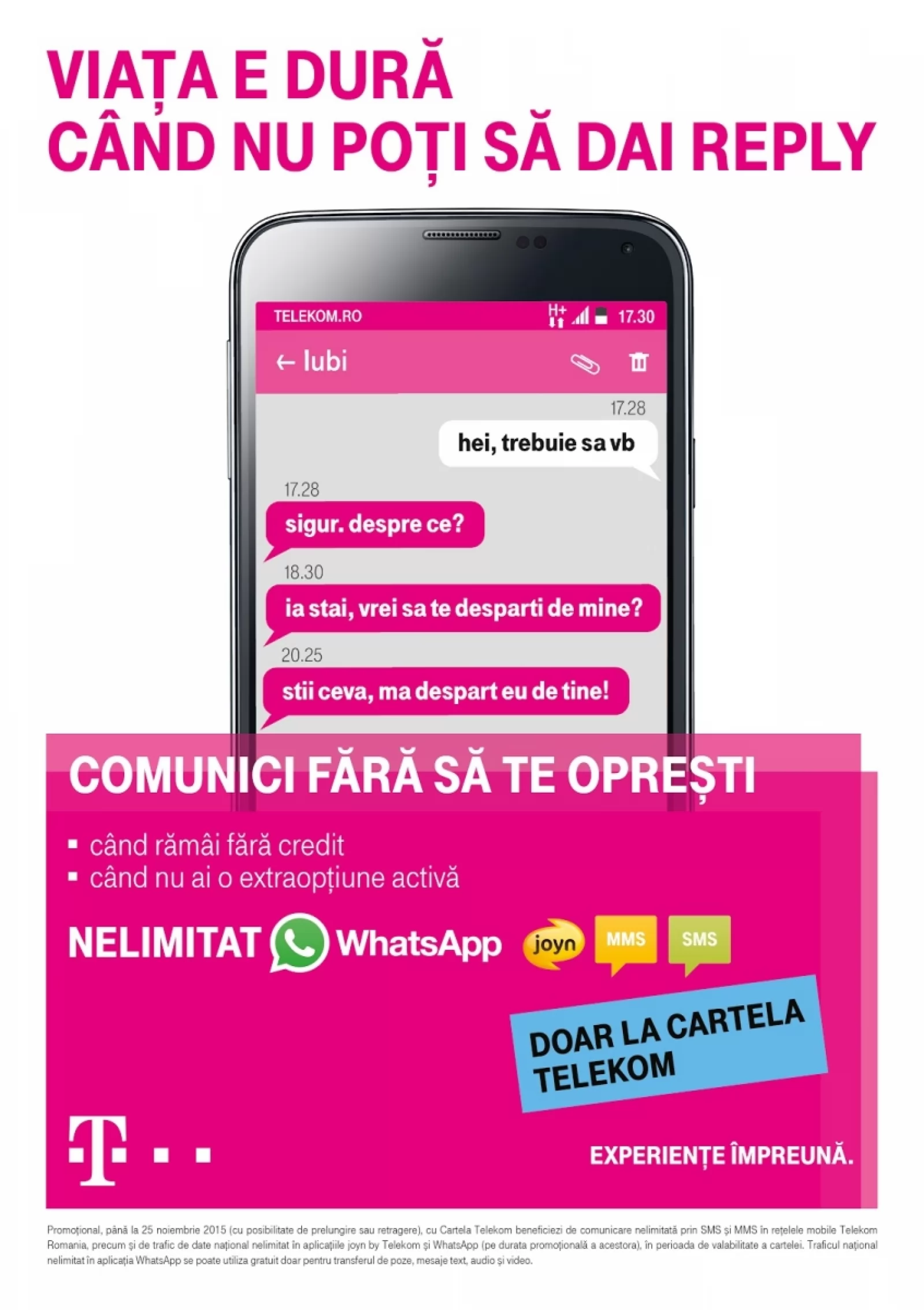 Telekom Romania oferă comunicare nelimitată şi fără credit la cartela prepay