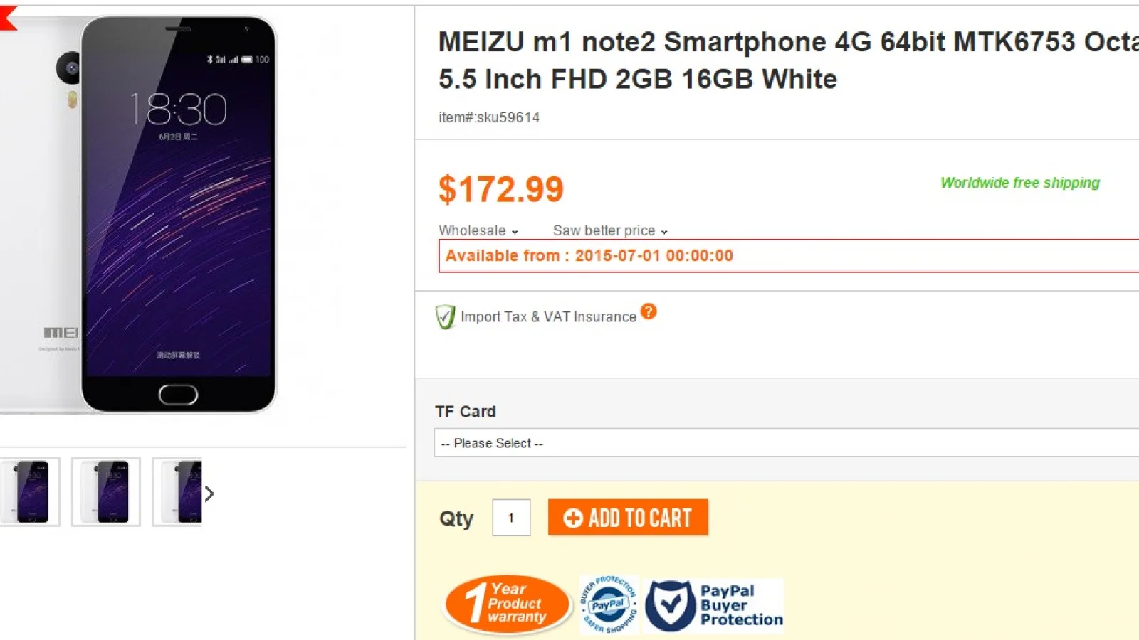 Meizu M2 Note este deja disponibil la pre-comandă pe PandaWill.com; costă 680 lei cu livrare gratuită