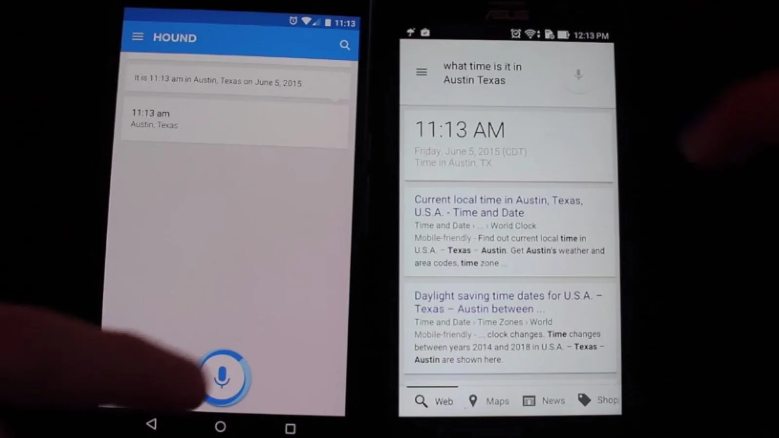 Asistentul virtual Hound pus la duel cu Google Now; Cine câştigă? (Video)