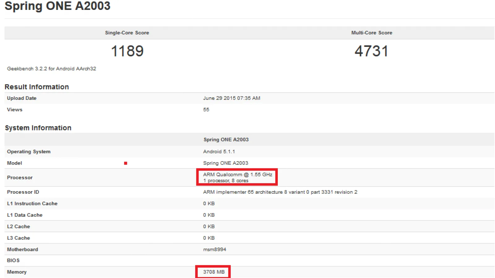 OnePlus 2 îşi face apariţia în varianta cu 4 GB RAM pe listele benchkmarkului GFXBench