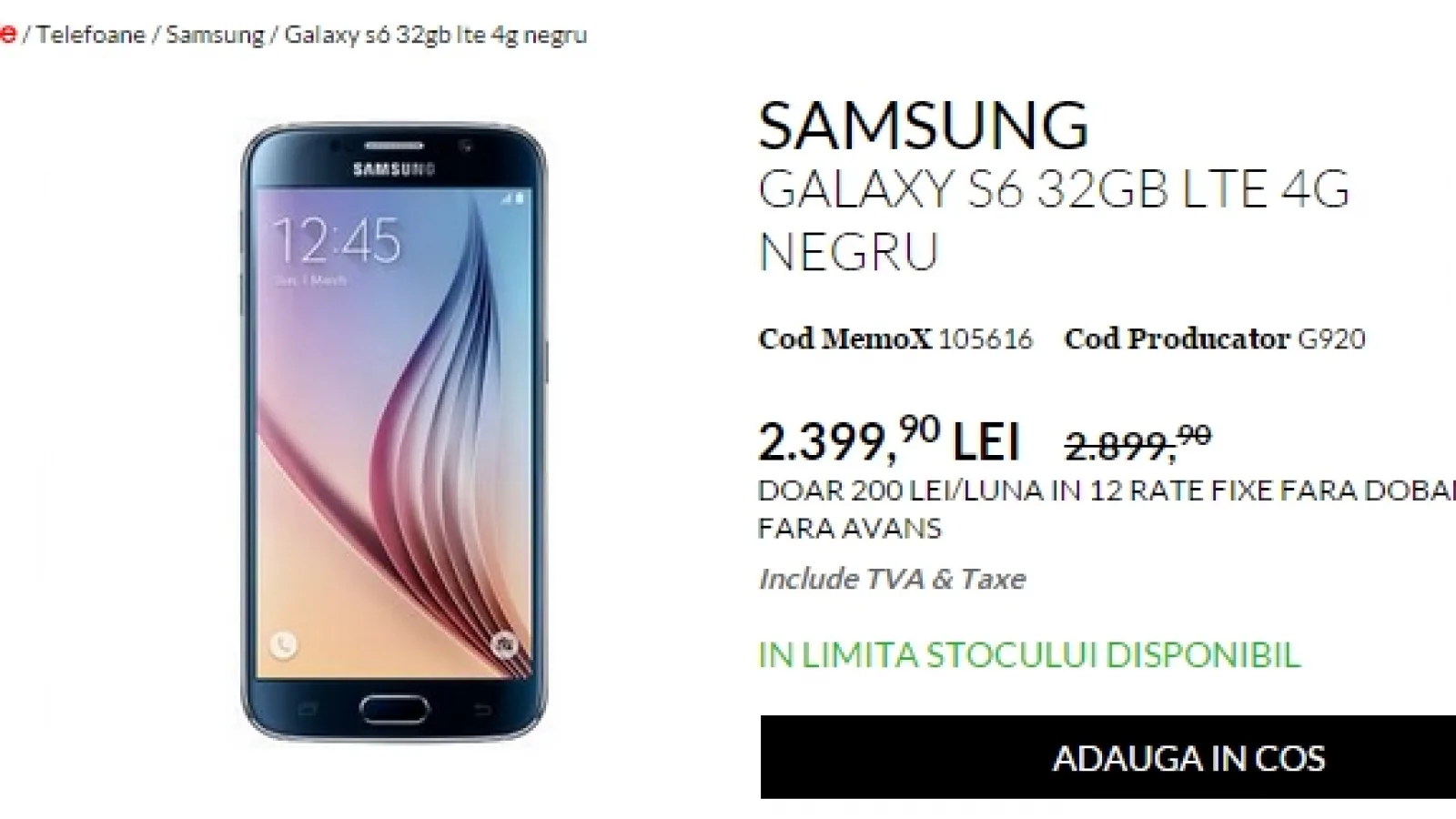 QuickMobile scade prețurile telefoanelor și în acest weekend; Samsung Galaxy S6 costă 2.399 lei