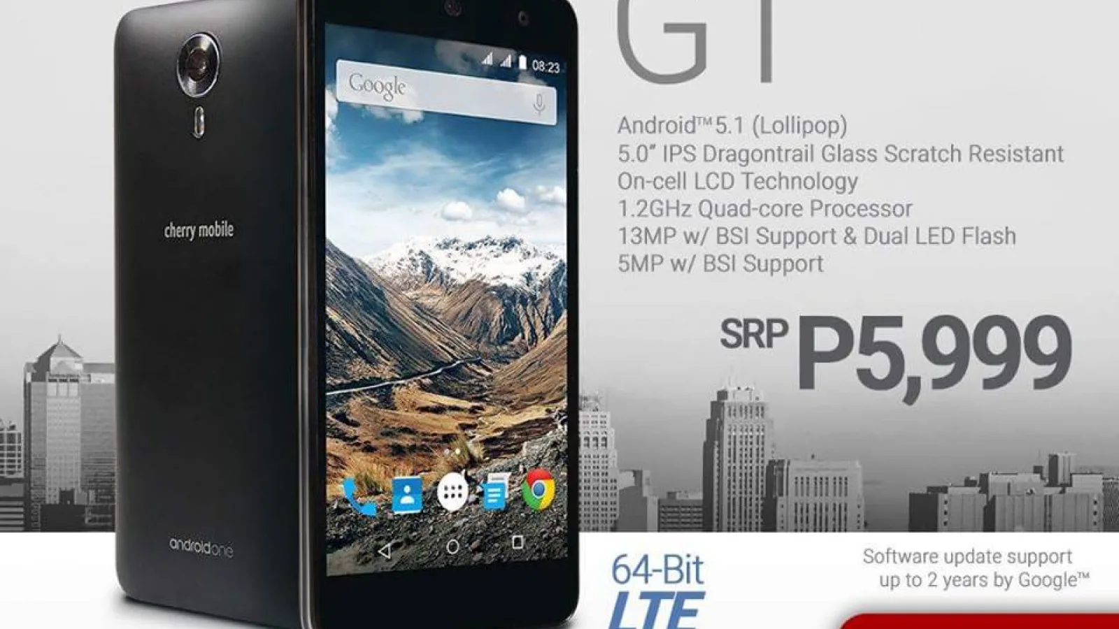 Cherry Mobile G1 este lansat în Filipine; rulează platforma Android One și costă 128 dolari