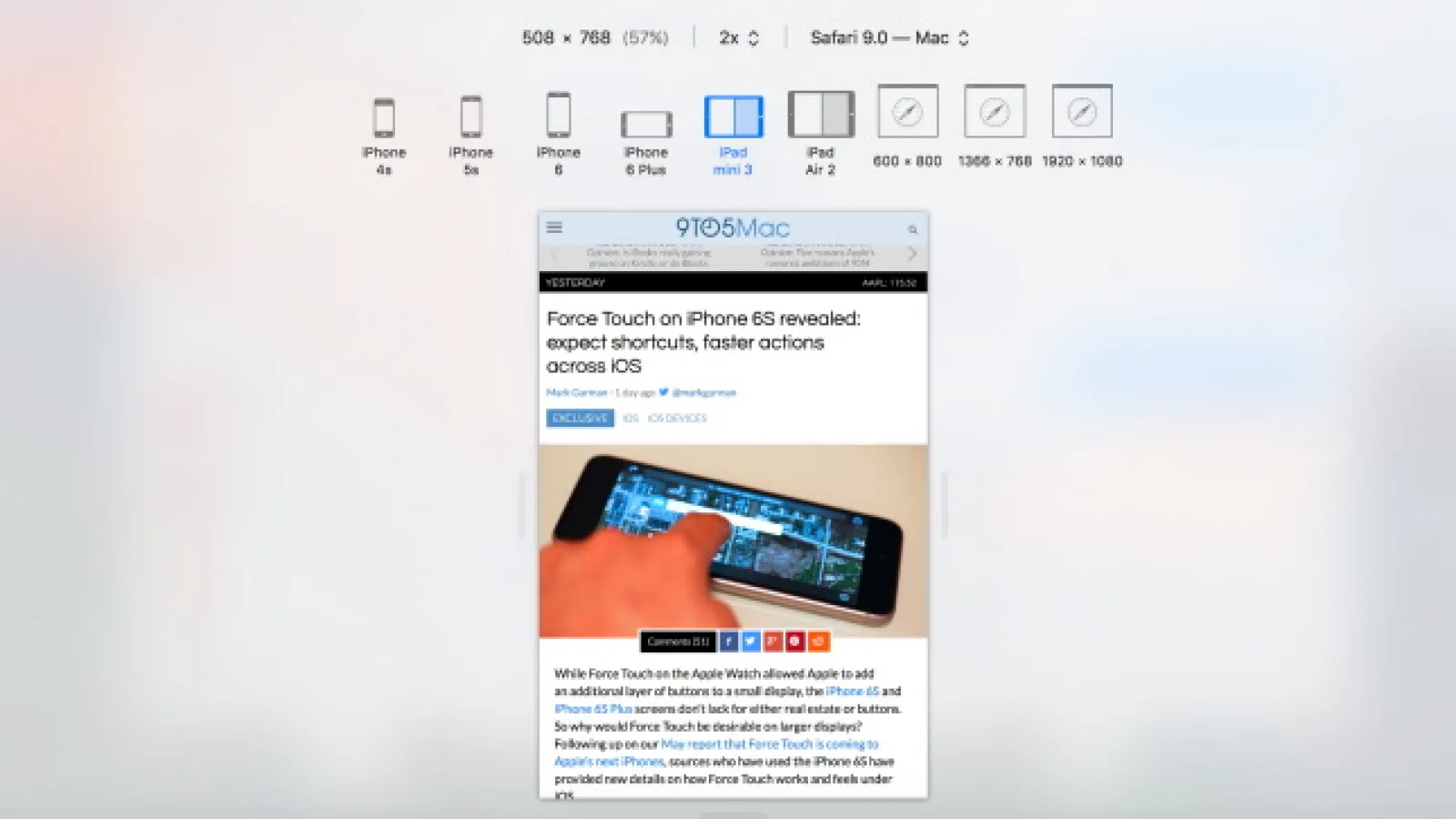 Versiunea finală iOS 9 ar putea oferi suport split-screen și pentru iPad Mini 3 / Mini 4