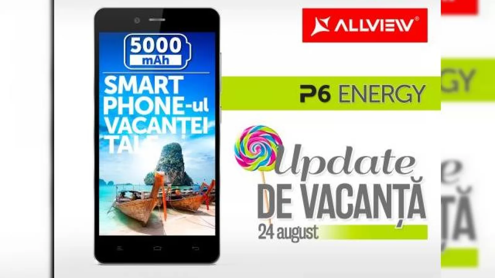 Allview P6 Energy se pregătește pentru update-ul la Android 5.0 Lollipop începând din 24 august