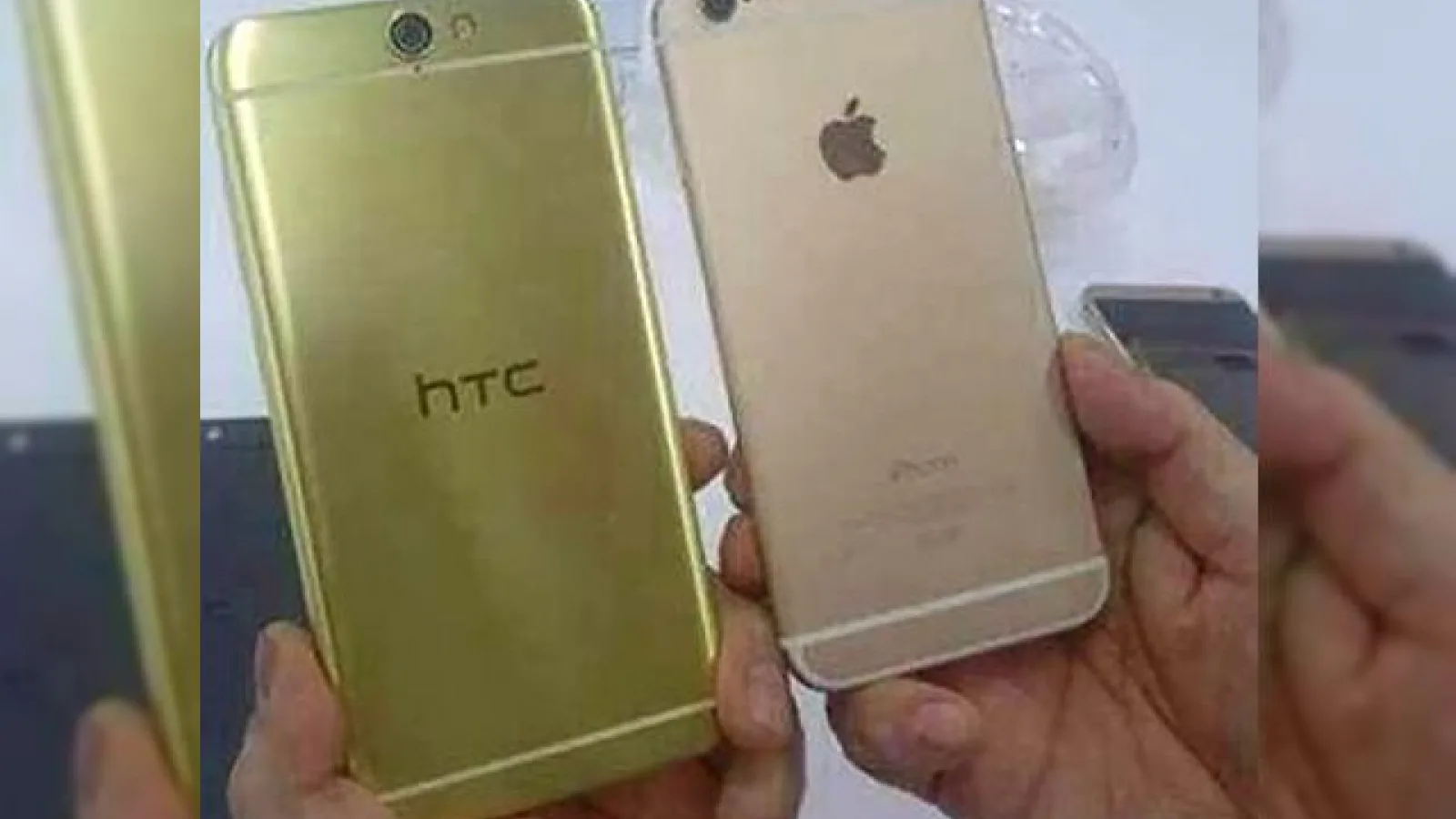 Flagship-ul HTC A9 este fotografiat alături de iPhone 6; iată ce diferențe sunt între cele două device-uri