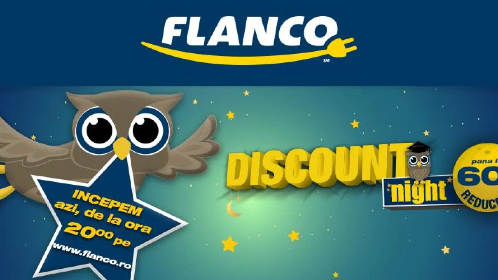 Flanco Discount Night ne aduce reduceri de până la 1.300 lei la laptop-urile din ofertă; startul se dă în această seară la ora 20:00