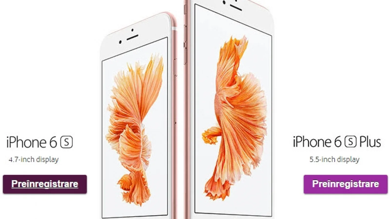 iPhone 6s și iPhone 6s Plus sosesc oficial în România din 9 octombrie; Vodafone este primul operator ce dă startul pre-comenzilor