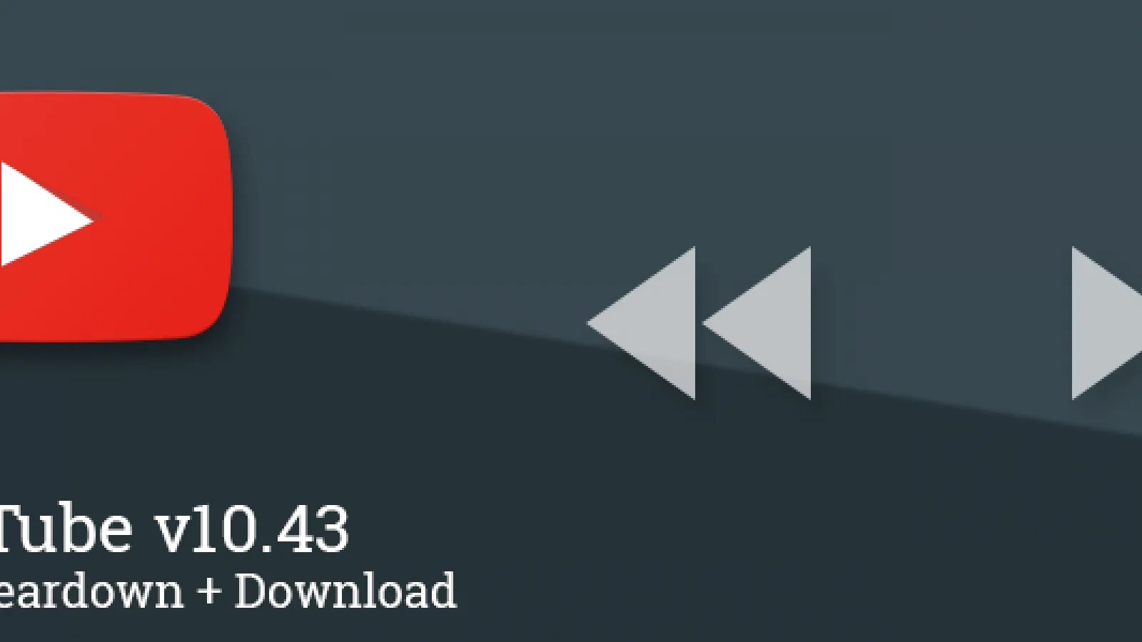 Cea mai nouă versiune a aplicaţiei YouTube pentru Android (10.43) primeşte câteva funcţii noi, printre care şi fast forward şi rewind