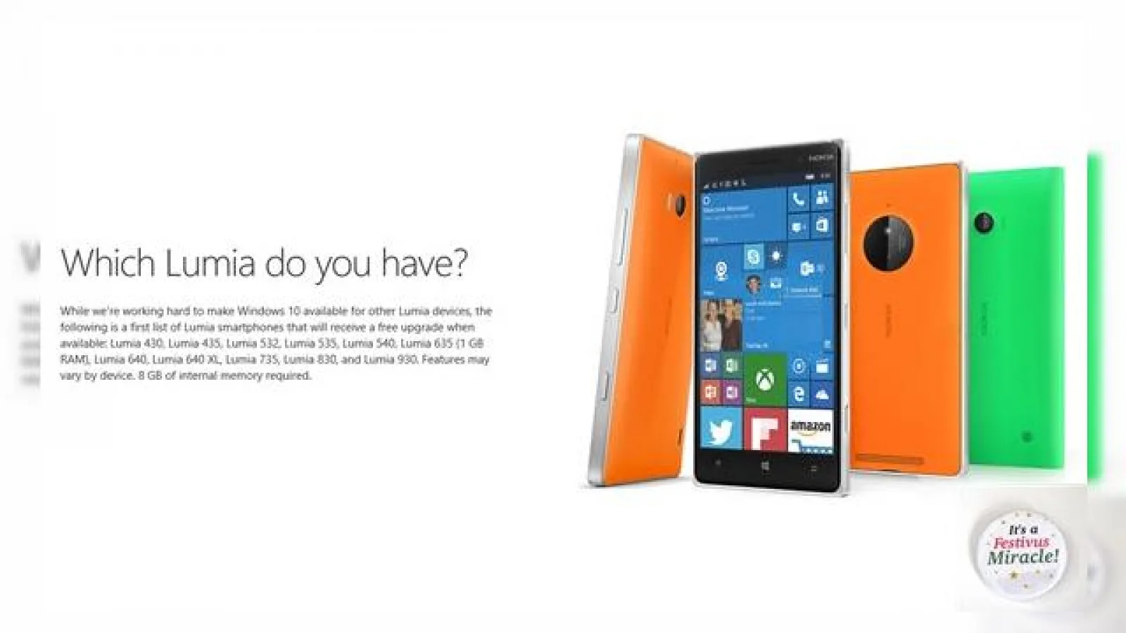 Iată o listă cu modele Lumia care vor primi Windows 10 Mobile primele în luna decembrie: 11 handseturi incluse!