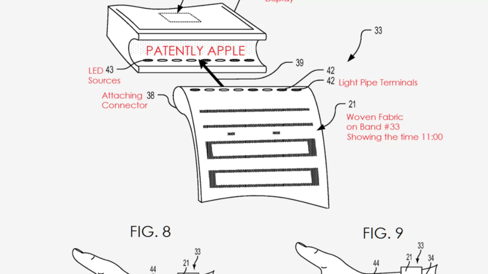 Un nou brevet Apple oferă indicii cu privire la o curea de Apple Watch ce poate avea şi rol de display