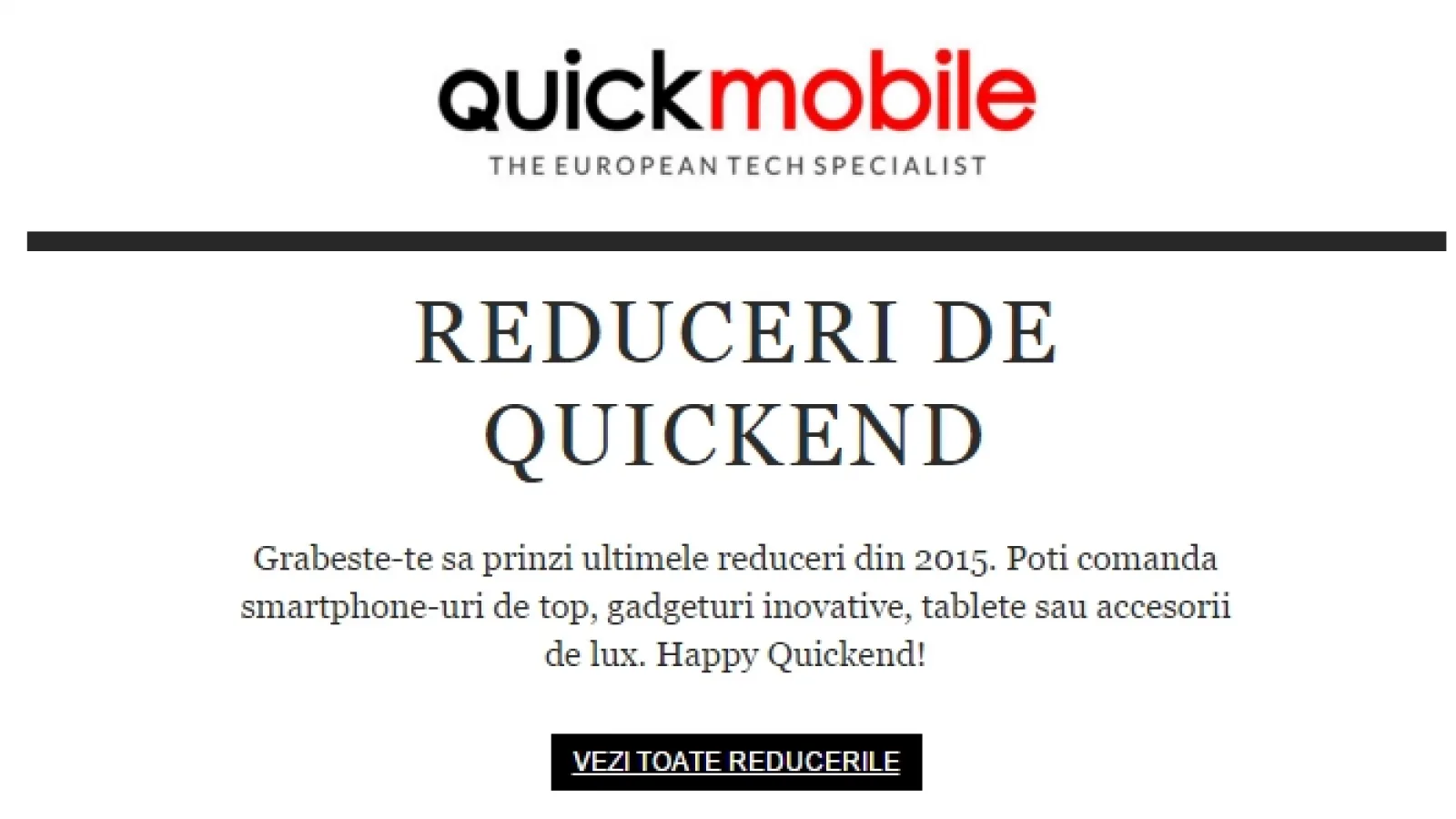 QuickMobile dă startul unui nou weekend de reduceri; Xiaomi Mi Pad 2 costă acum doar 849 lei