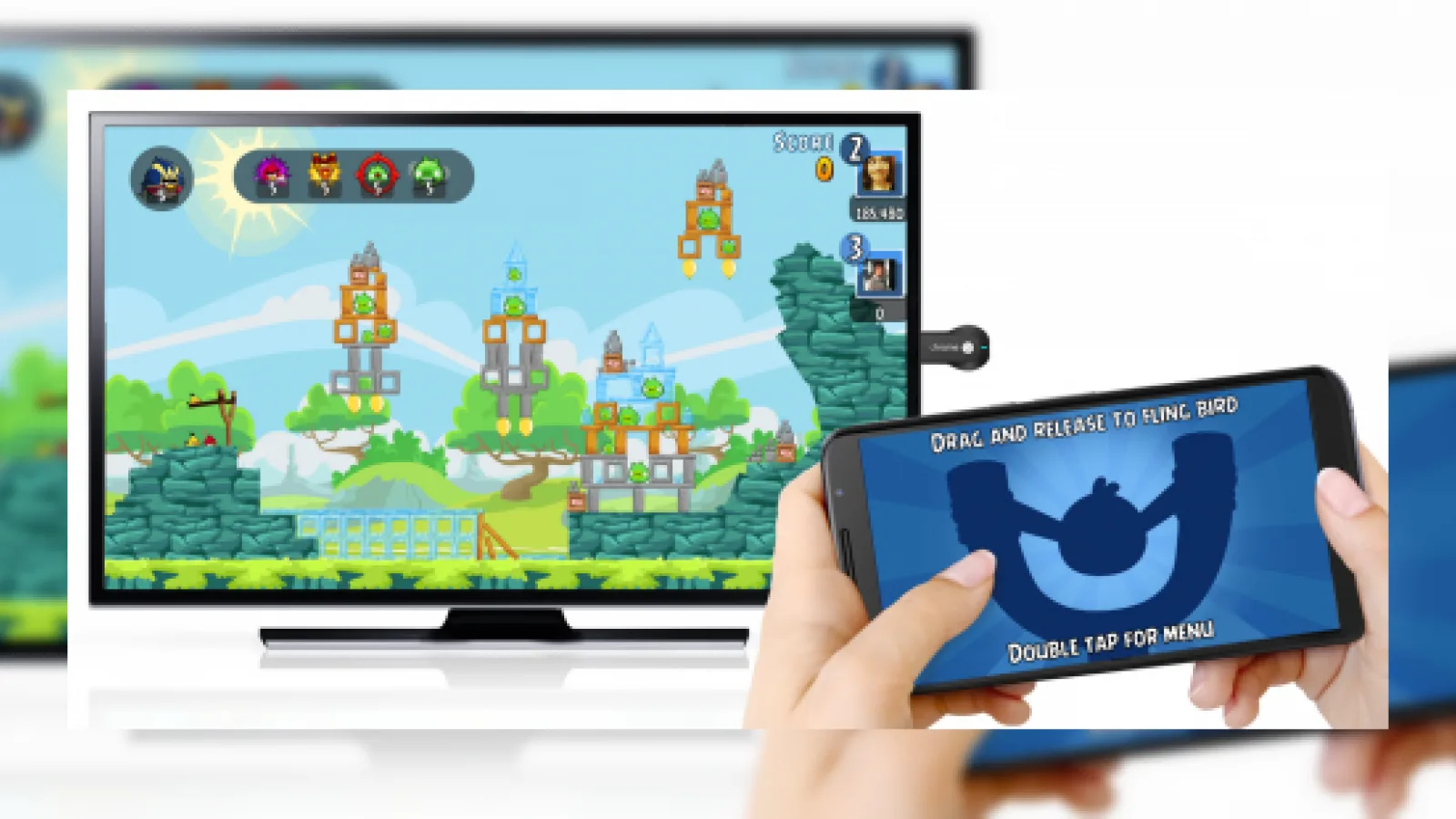 Google aduce noi jocuri în magazinul de aplicații Chromecast; Angry Birds Friends și Monopoly pot fi jucate acum pe televizor