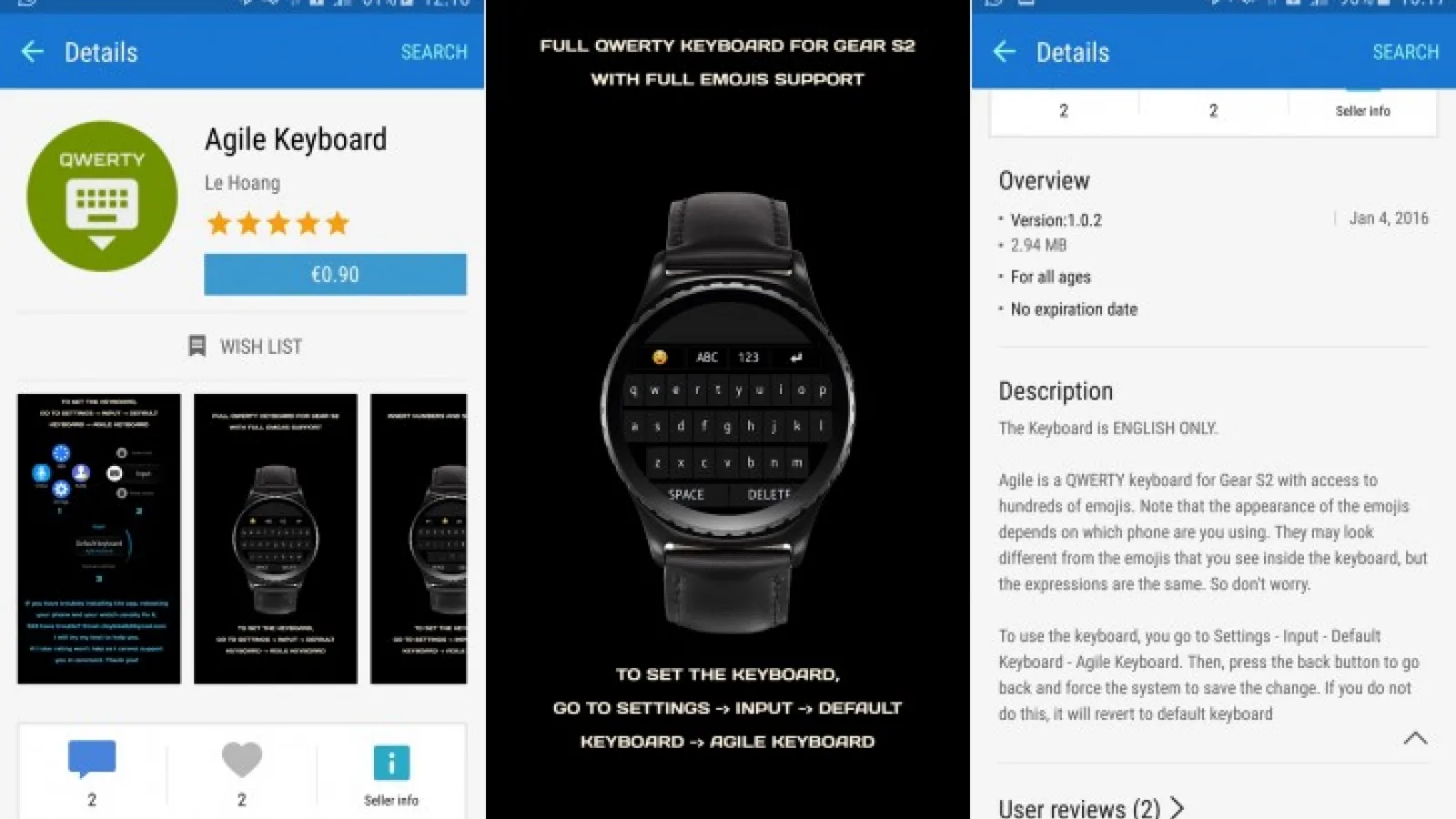 Smartwatch-ul Samsung Gear S2 primește o tastatura qwerty prin intermediul unei aplicații software