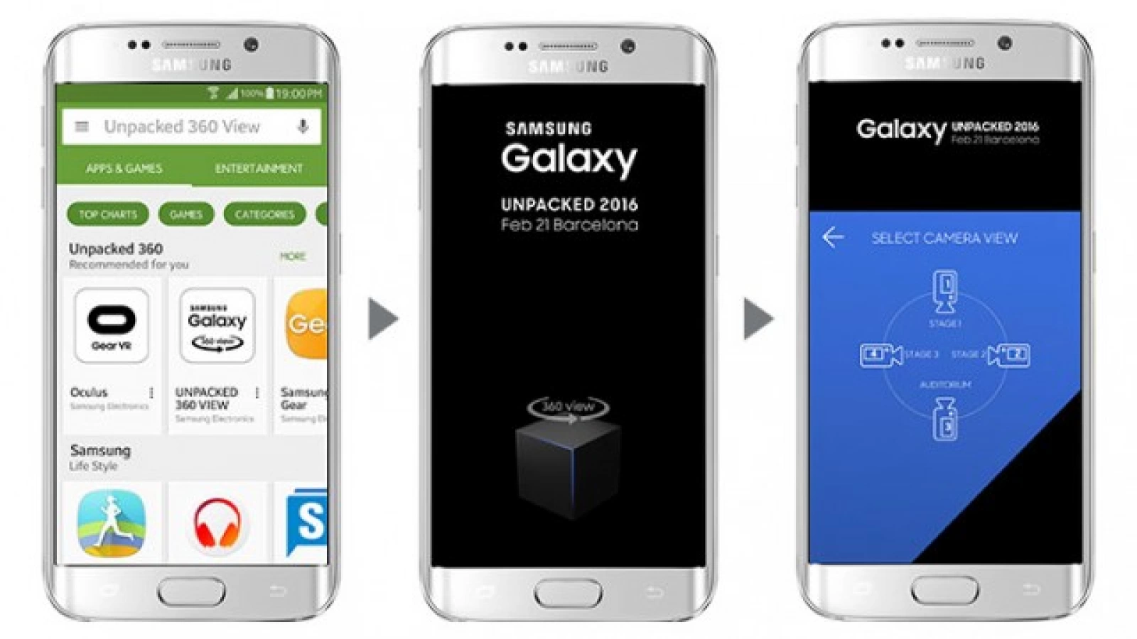Samsung lansează o aplicaţie ce permite urmărirea evenimentului Unpacked 2016 la 360 de grade, folosind un headset VR si nu numai