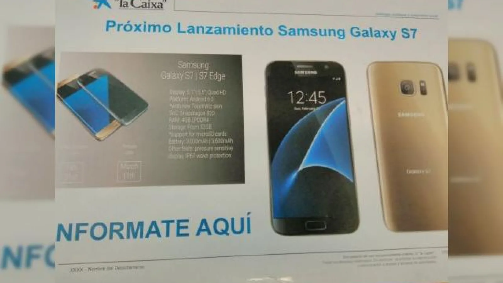 Componentele lui Samsung Galaxy S7 îşi fac apariţia pe web: senzor foto de 1/2.5 inch şi difuzor puternic la bord