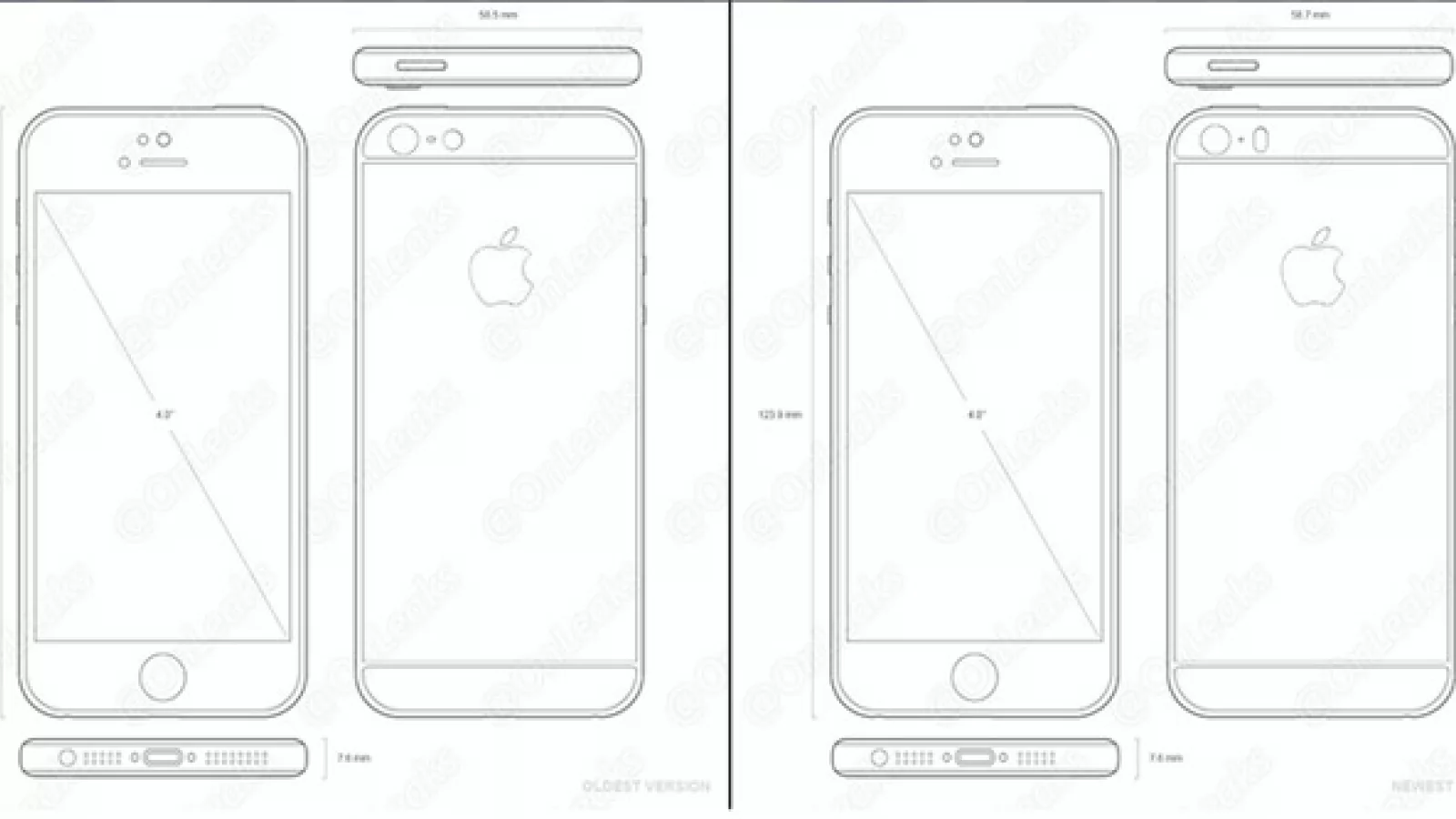 O presupusă schiţă a lui iPhone 5se pare a indica o asemănare clară cu iPhone 6
