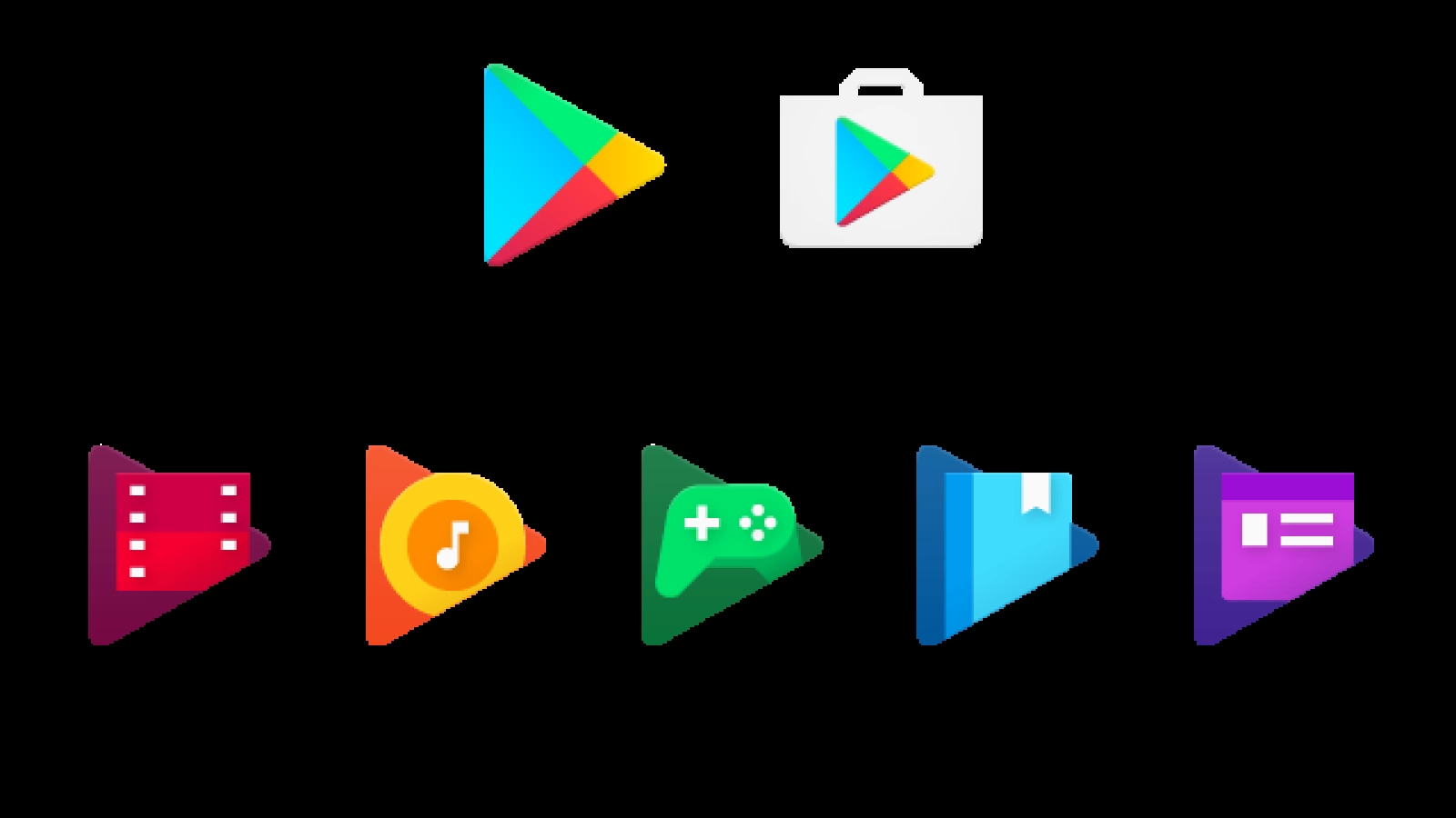 Aplicaţiile Google Play primesc noi iconuri, cu un nou look