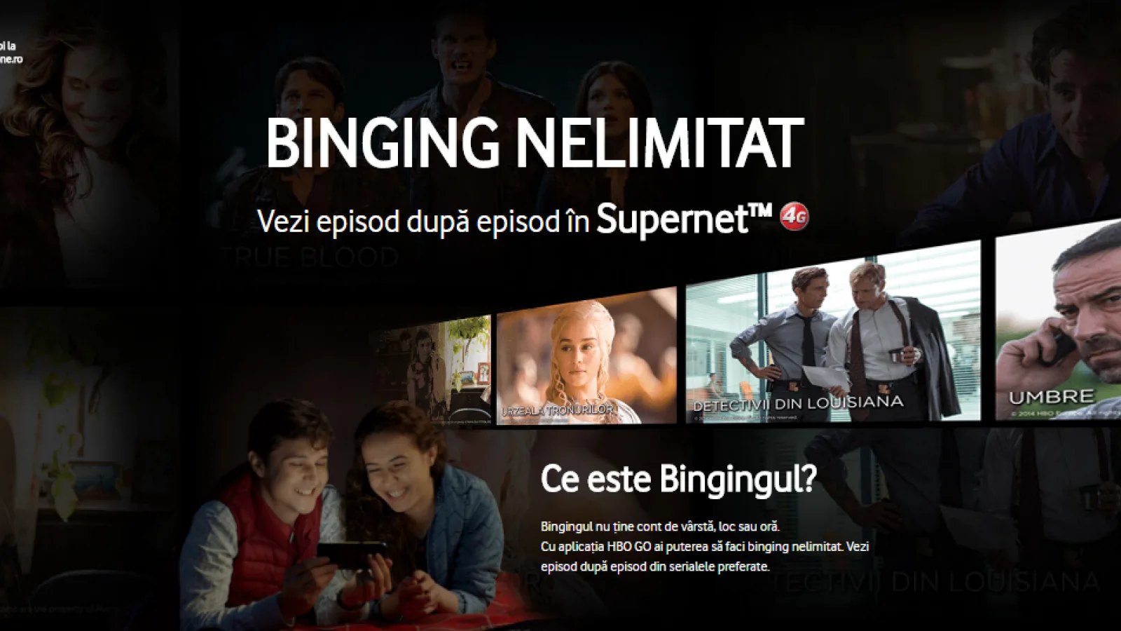 Ce este binging-ul? Iată ce oferă Vodafone când vine vorba de consum de filme în Supernet 4G via HBO GO