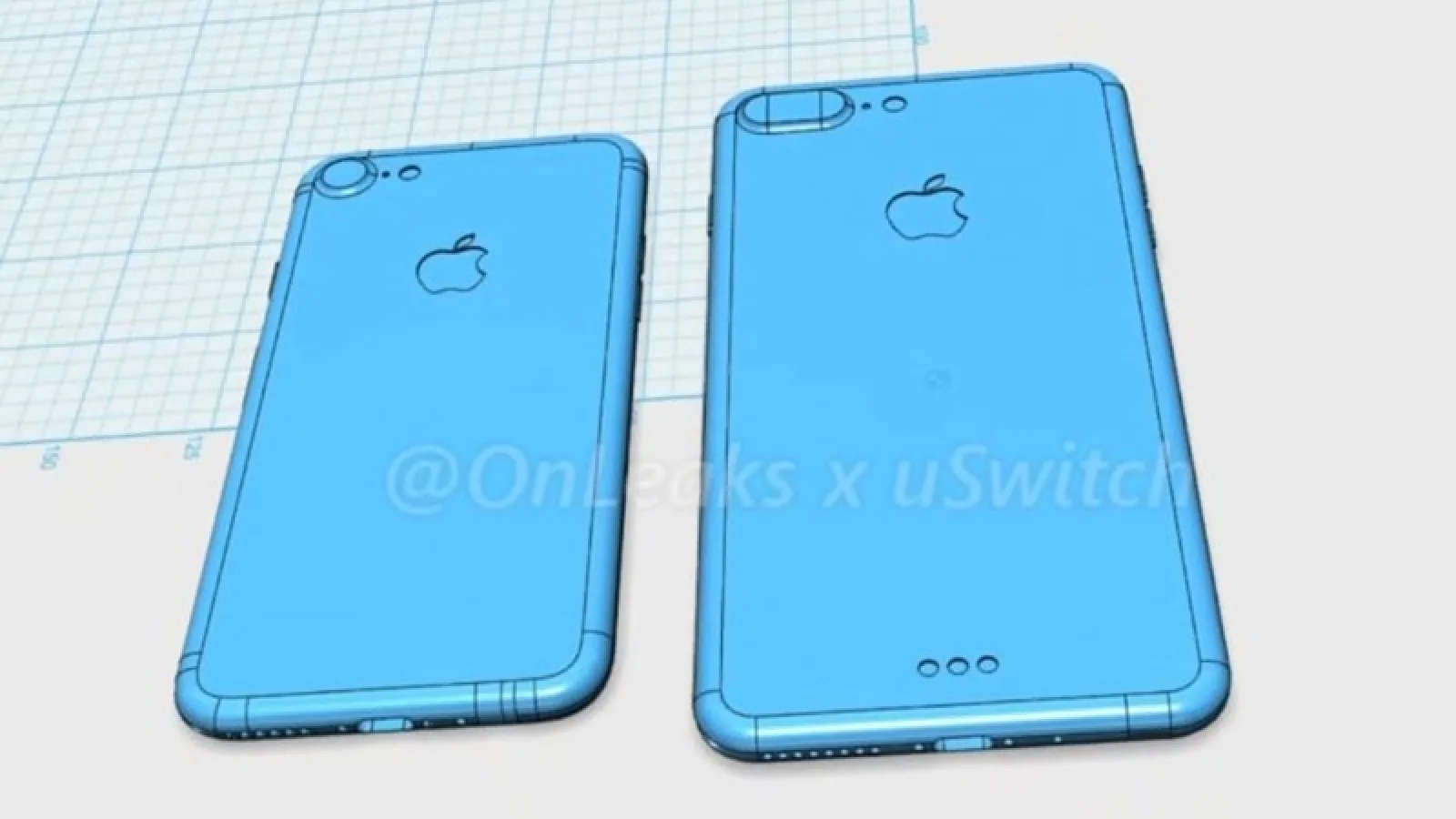 Schițele cu iPhone 7 și iPhone 7 Plus sunt transpuse într-o reprezentare video 3D