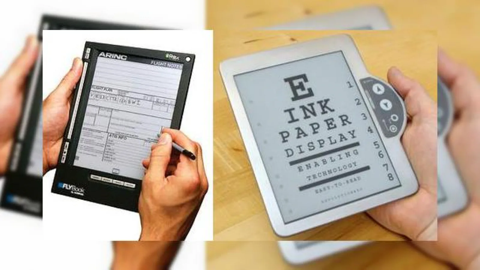 Conceptele eFlyBook si E Ink par promitatoare